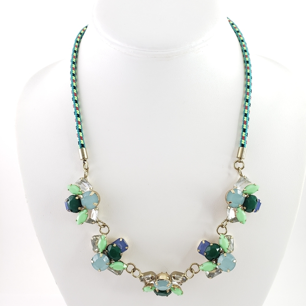 Crewcuts Statement Necklace Cording + Rhinestones